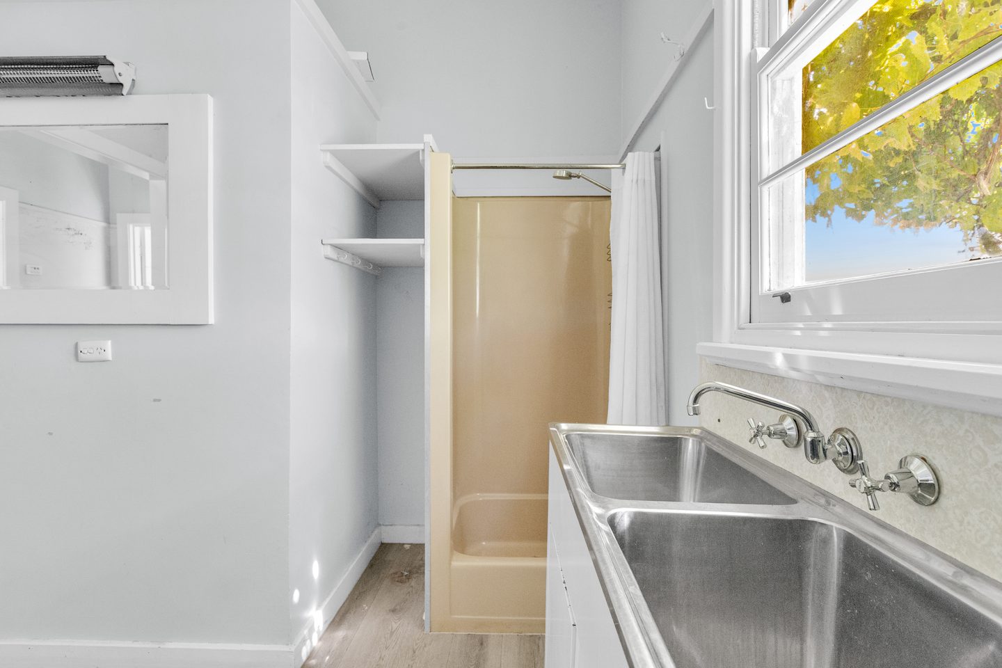 Laundry troughs and shower