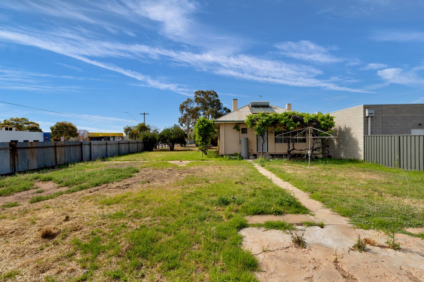 Rear garden and path