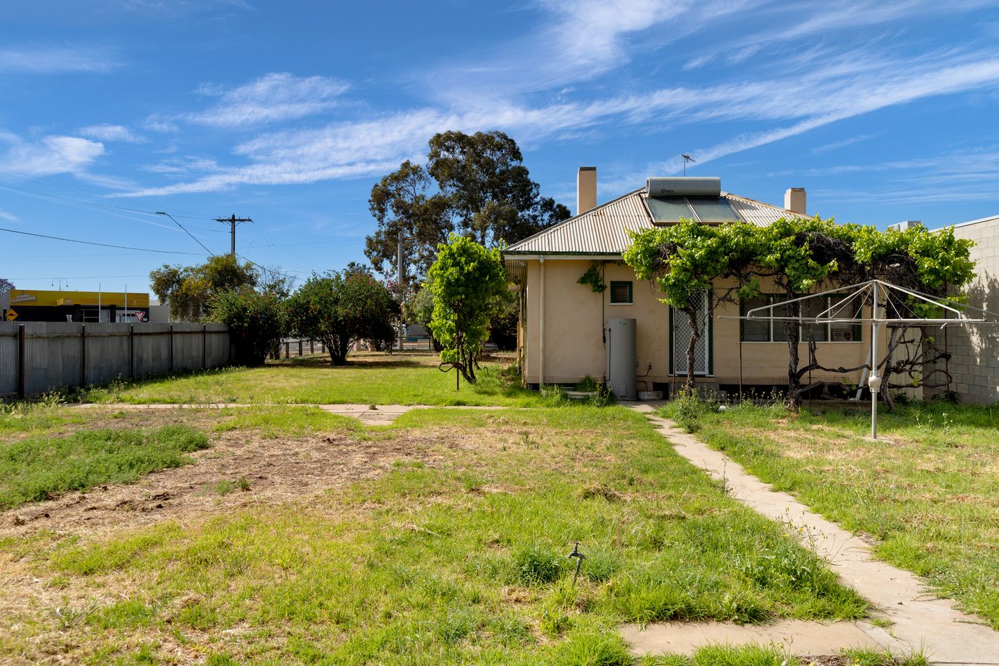 Residence viewed from the backyard